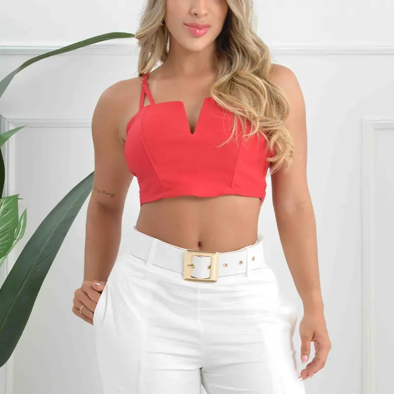CROP TOP ROJO TL ROJO