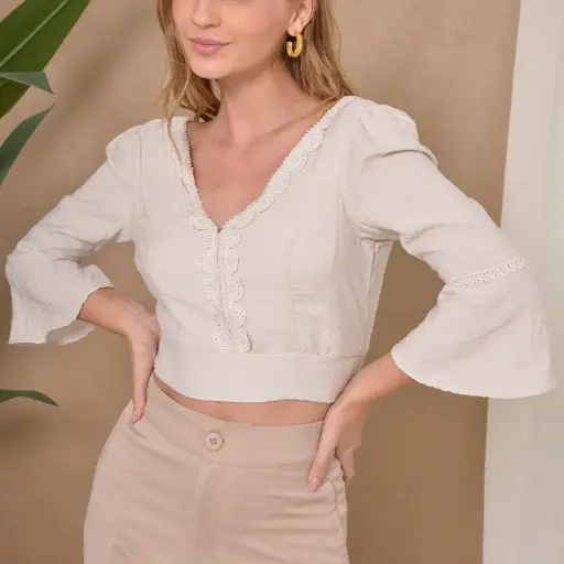 BLUSA MANGA LARGA