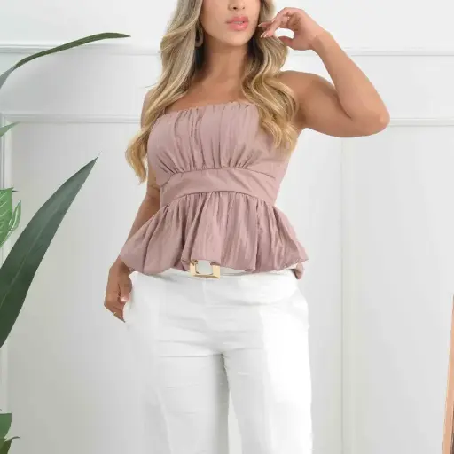 [53821] BLUSA 53821 BEIGE TL BEIGE