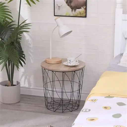 [A-126A] MESA CENTRO DECORATIVA NEGRA