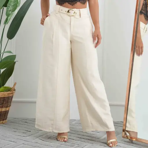 [P4520] PANTALON DAMA BEIGE TS BEIGE